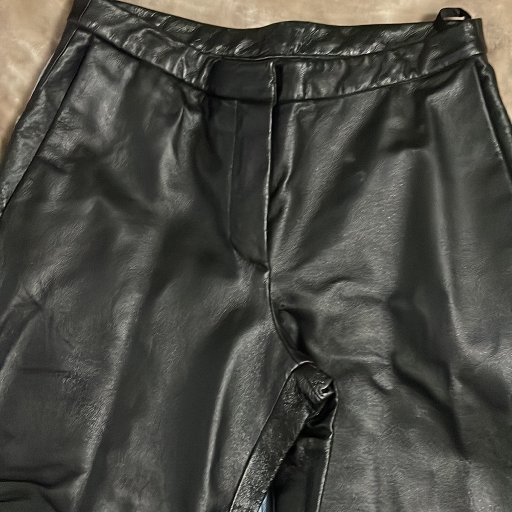Women’s black leather pants “vintage 2000”